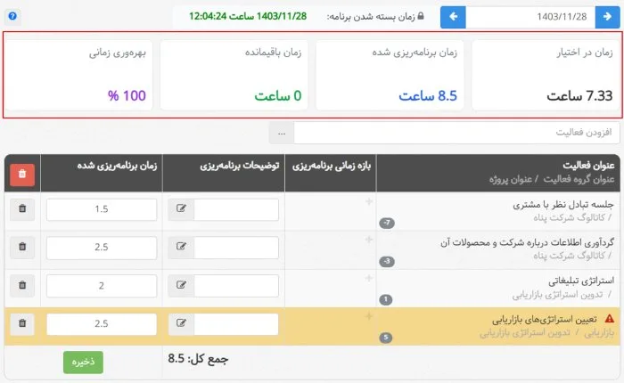 تغییرات جذاب در برنامه ریزی در بروزرسانی بهمن ماه ۱۴۰۳